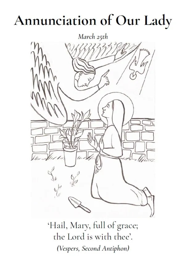 Our Lady – Feasts and Apparitions Colouring Book